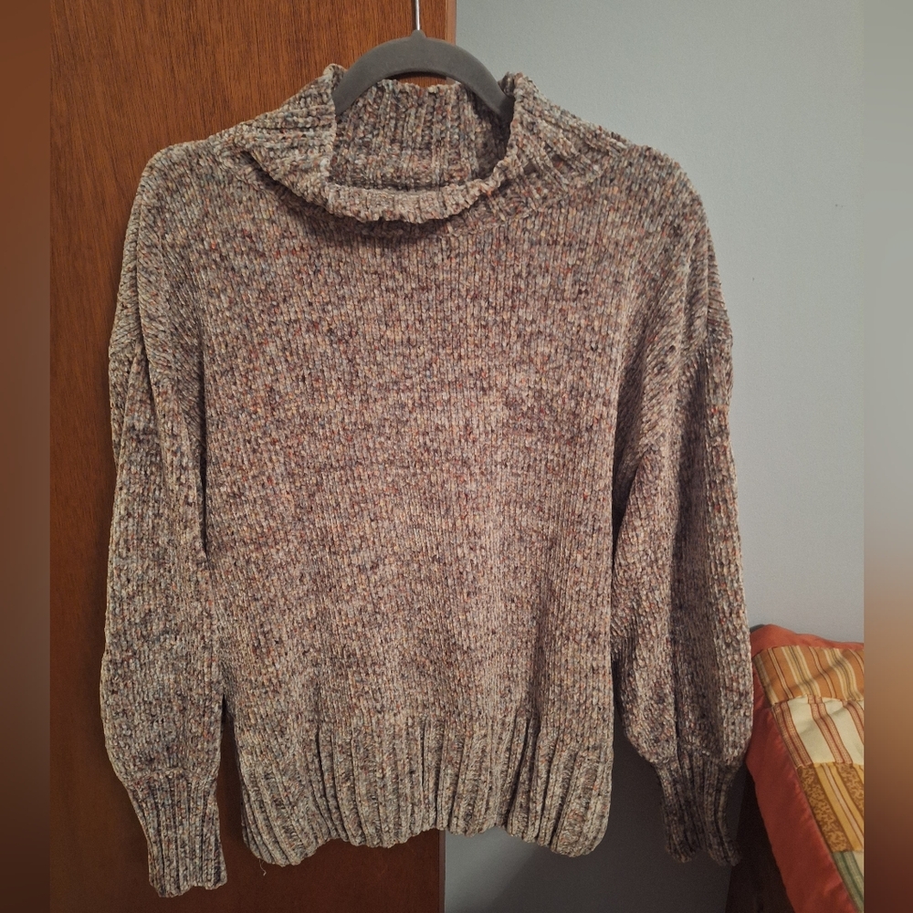 Cynthia Rowley Multicolor Knit Turtleneck Women's Sweater Size L